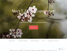 Tablet Screenshot of maryeganacupuncture.com